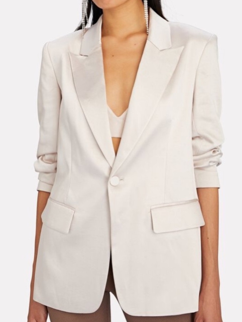 ALC Bishop II Satin Blazer in Pink sz 12
